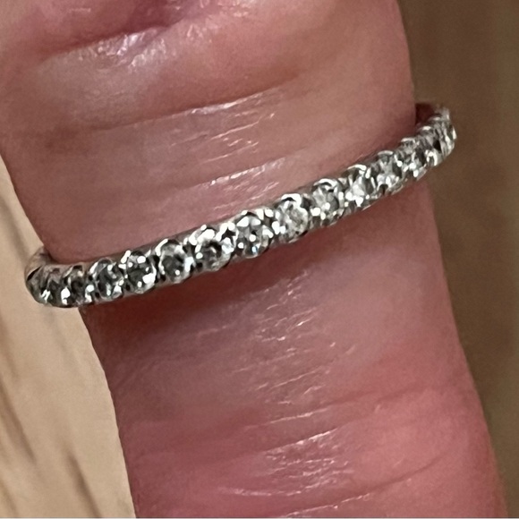 David Yurman Eden Band Diamond +18k white gold SZ 8 - Picture 2 of 3
